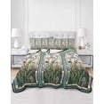 thumbnail image 3 of Vintage Floral Full Size Down Alternative Comforter,Lightweight Comforter Quilt Bedding Set with Pillow Shams Retro Abstract Art Summer Flowers Watercolor Bed Comforter Duvet Insert 78"x90", 3 of 7