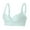 Green, variant on cfhntfmh Bras for Women Wireless Cute Seamless Front Closure Buttons Bras Convenient Adjustable Strap Plus Size Bras