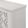 thumbnail image 5 of 29.5 in. H x 41.7 in. W Dusty Grey Oak Wood Shoe Storage Cabinet with 3 Doors Pearl White, 5 of 5