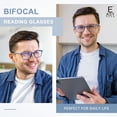thumbnail image 2 of Gafas de lectura bifocales EASY READ TR90 para hombre, 2 pares, 2 of 6