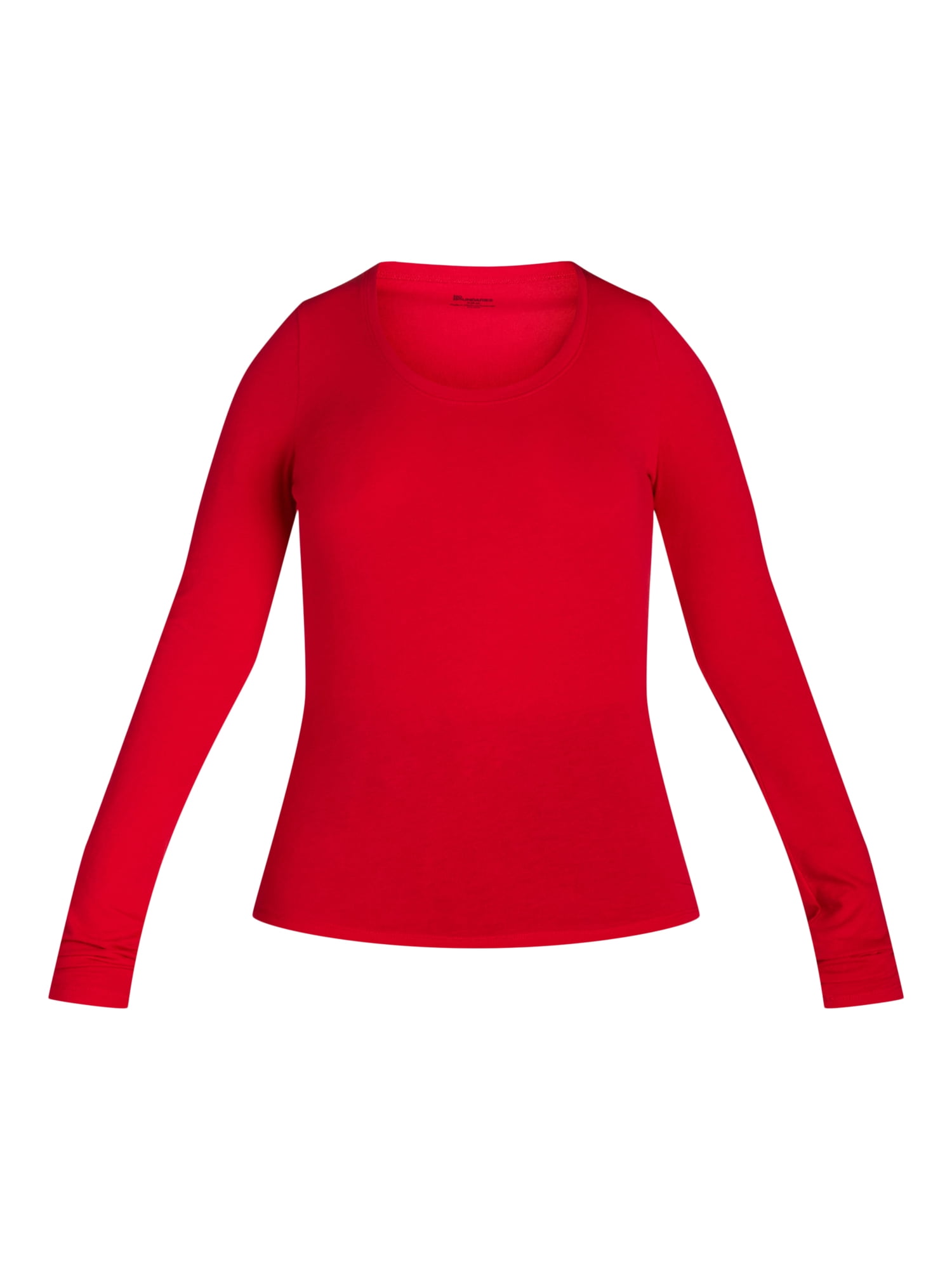 No Boundaries Scoop Neck Everyday Tee with Long Sleeves, 1 and 3 Pack, Women's