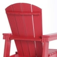 thumbnail image 6 of WestinTrends Malibu Kids Outdoor Adirondack Plastic Patio Chair (Set of 2), Red, 6 of 15