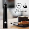 thumbnail image 3 of Milk Frother Handheld, Electric Foam Maker with Stainless Whisk 3 Speed for Bulletproof Coffee, 3 of 5