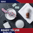 thumbnail image 6 of Regale Barber Supply Unique Finger Insert Straight Edge Razor – Barber Pole Design, 6 of 8