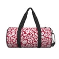 thumbnail image 2 of Easygdp Red Flowers Travel Bag, Camping, Weekend, Carry On Overnight Duffel Bag with Shoulder Strap, 2 of 8