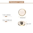 thumbnail image 2 of 10pcs 28L Gold White Faux Pearl Buttons 18mm 23/32" Dia 0.31" Thick Plastic Round Sewing Button Replacement Craft Fastener for Coats Clothing DIY Crafts Style Z, 2 of 7