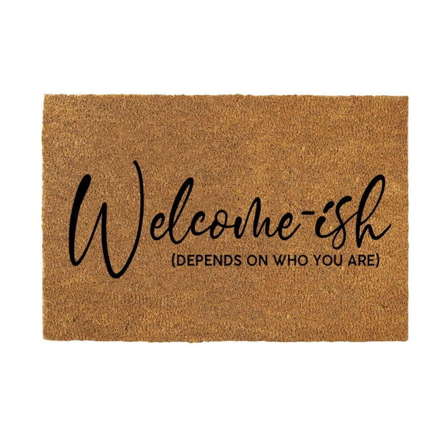 Felpudo Navideño Divertido con Letras Impresas para Dormitorio, Sala de Estar, Decoración Navideña para Interiores y Exteriores, Cocina.