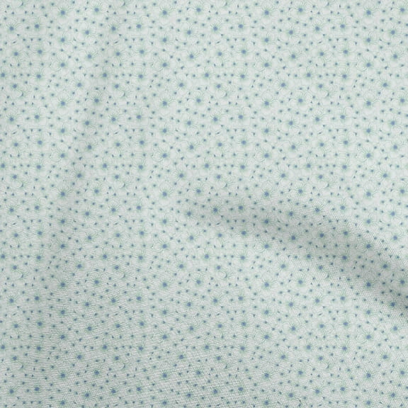 oneOone Polyester Spandex Sea Green Fabric Florals Fabric For Sewing Printed Craft Fabric By The Yard 56 Inch Wide