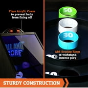 9 ft. Arcade Roll and Score Game with LED Lights and Electronic Scorer, Black by Hall of Games
