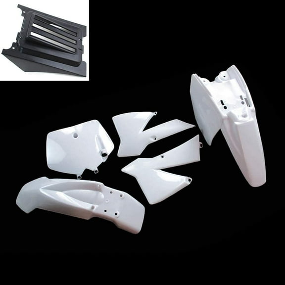 Complete Plastic Fender Fairing Kit for KTM50 SX 50 JUNIOR 50cc Dirt Bike - Direct Bolt-On Replacement for 2002-2008 Models - White Fender Plastic Parts