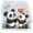 Panda, variant on Yayeee 4 Pack Cabinet Knobs with Screws Round Zinc Drawer Pulls for Kitchen, Palm Tree Pattern