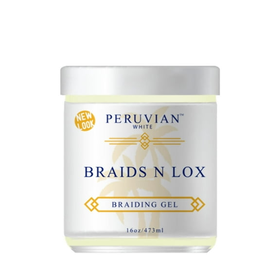 Peruvian White Braids N Lox Braiding Gel, 8 Oz