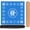 B-blue, variant on Mahjong Mat, 31.5 in x 31.5 in Mahjong Table Mat, Anti Slip and Noise Reduction Table Cover for Poker Card Board Tile Game and Dominoes(Blue)