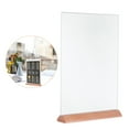 thumbnail image 5 of Raindrops Clear A4 Table Sign Holder for Restaurants & Offices, 5 of 8