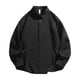 thumbnail image 1 of Camisas de Manga Larga Casual de Color Sólido Botón de Solapa Chaqueta de Cárdigan con Bolsillo, 1 of 8