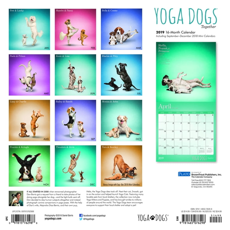 Dog Yoga Calendar Dog Yoga Calendar