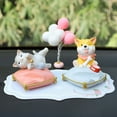 thumbnail image 3 of GOOHOCHY Adorable Cat Shaped Phone Bracket Resin Phone Support Cartoon Desktop Phone Stand Car Decor, 3 of 8
