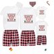 thumbnail image 2 of Pijamas familiares de Navidad, conjunto de pijamas a juego, corto, Reno, pareja de animales sucios, Feliz Navidad, Ya, 2 of 3