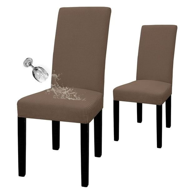 Funda Impermeable para Silla de Comedor Juego de 2 en Marrón