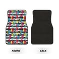 thumbnail image 2 of Honeii Trendy Colorful Pineapples 1 Print Car Foot Mat Four-Piece Set - Front & Rear Universal Car Floor Mats for SUVs, Trucks, Sedans, 2 of 7
