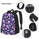 thumbnail image 3 of Disketp crystal Skull flower cool Mochila Estampada de Gran Capacidad con Lonchera y Estuche, Set de 3 Piezas para Estudiantes, 3 of 7