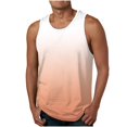 thumbnail image 2 of ZCFZJW Big and Tall Regular Fit Tank Tops for Men Casual Tie Dye Gradient Print Summer Sleeveless Workout Tees Shirt Loose Lightweight Comfy T-Shirts Multicolor#05 L, 2 of 5