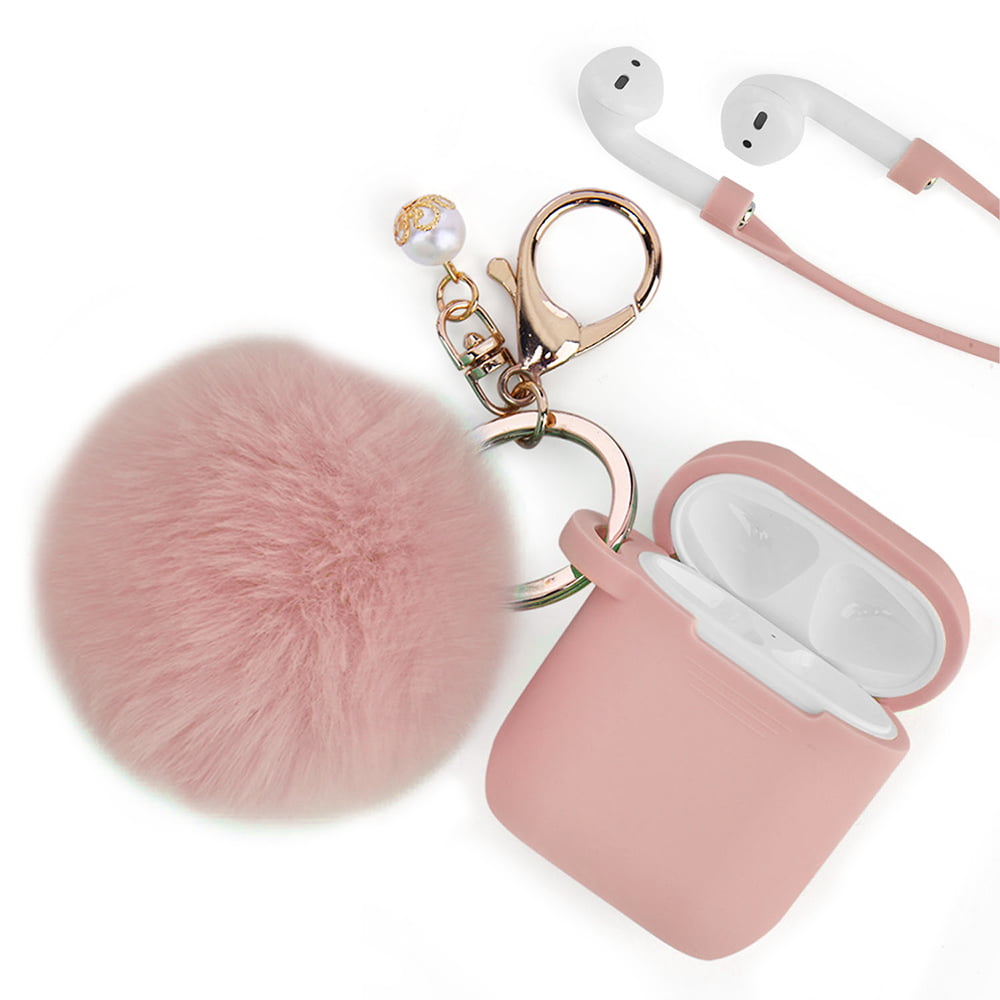 For AirPods Case, LUXMO Soft Cute Silicone Cover for Apple Airpods 