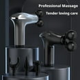 thumbnail image 3 of Double head massage gun, all-around deep muscle relaxant, electric neck film gun, fitness professional intelligent mini vibration impact gun, low noise, fine sound, and multi level adjustment, 3 of 12