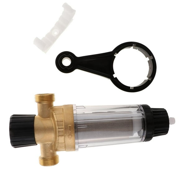 Water Pre-Filter System Reusable Down Sediment Water Filter, Household Water Filtration System, Backwash Sediment Water Filter 0.75inch