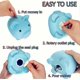 thumbnail image 3 of Cute Piggy Bank for Sbrvaniy Pig Money Bank Coin Bank for Boys and Girls My First Unbreakable Money Bank Large Size Decoration Savings Blue, 3 of 4