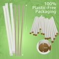 thumbnail image 6 of Ibambo Single Wrapped Bamboo Fiber Disposable Straws, Drinking Straws, Natural, 7.87", 4000 Pack, 6 of 9