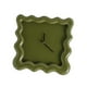 thumbnail image 3 of Reloj de pared cuadrado adorno regalos ligero silencioso decorativo colgante reloj para Verde, 3 of 9