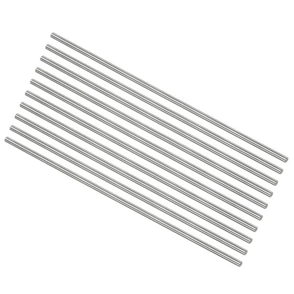 Uxcell Round Metal Rods 2.4mm x 150mm High Speed Steel (HSS) Lathe Bar Stock Tool 10 Pieces