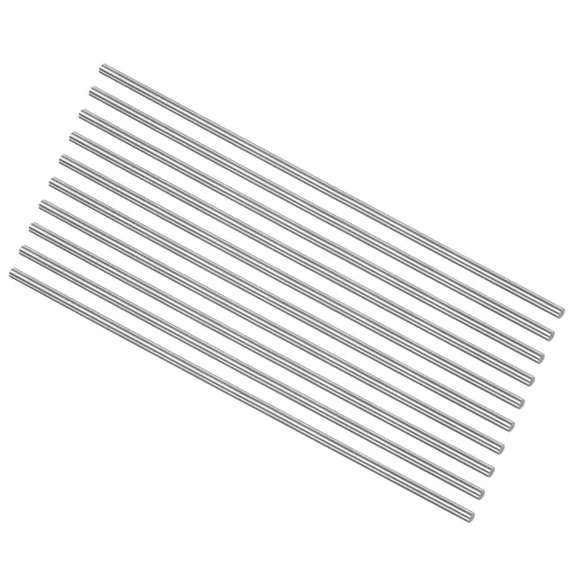 Unique Bargains Rond Tiges Métalliques 2.5mm x 150mm Acier Haute Vitesse (HSS) Outil de Stock de Barre 10 Pièces