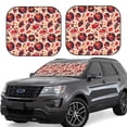 thumbnail image 1 of Saiise Skull rock record music heart for Foldable Car Sun Shades (2-Pack) Offer Sun Protection with an Easy-fold Design for Convenient Windshield Shading-Medium, 1 of 6