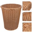 thumbnail image 3 of Trash Can Basket Woven Garbage Rattan Bin Waste Flower Can Seagrass Pot Wicker Laundry Bin Container Storage Pots Paper, 3 of 6