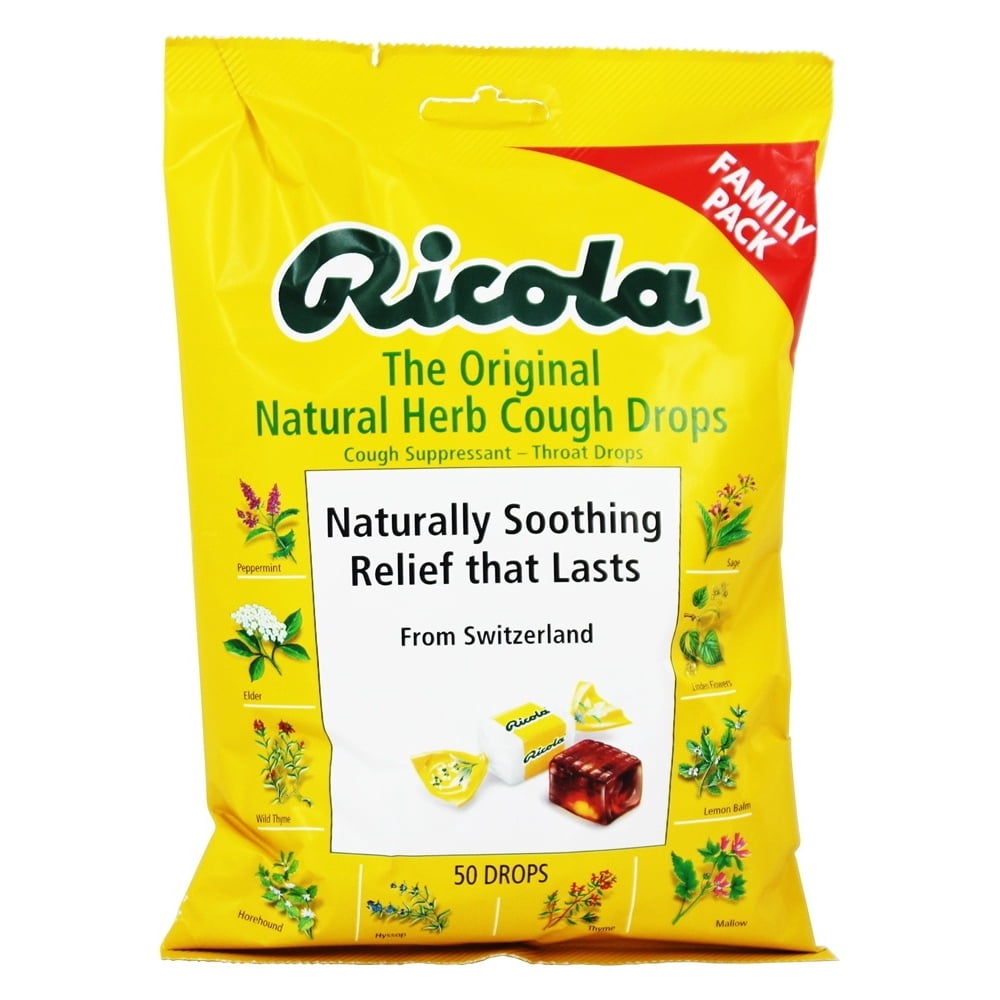 Ricola The Original Natural Herb Cough Drops - 50 CT - Walmart.com