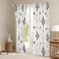 thumbnail image 3 of Feelyou Bohemian Aztec Women Blackout Curtains Set of 2 (52x84 Each), Rustic Sheep Skeleton Window Curtains, Vintage Triangle Square Curtains and Drapes, Blackout Curtains Bedroom Decor, 3 of 6