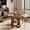Brown, variant on Extendable Round Dining Table 43.3 to 51.1 Inches, Drop Leaf Kitchen Table with Storage Rack for 4-8 Seats, Wood Base Walnut Finish