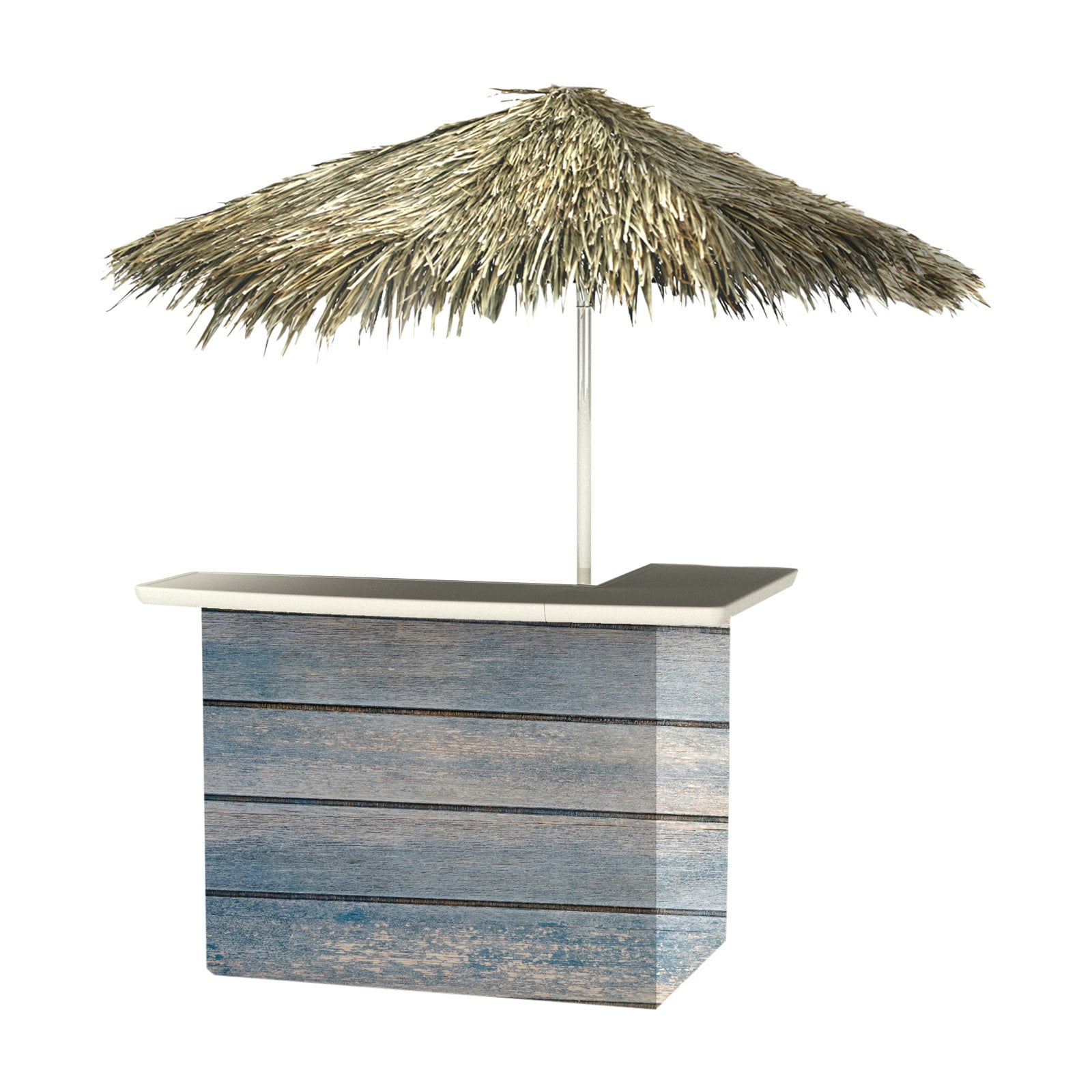 Best of Times Blue Wood Portable Outdoor Bar with Palapa ... Best of Times Blue Wood Portable Outdoor Bar with Palapa ... on Outdoor Portable Bar id=41976