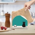 thumbnail image 2 of Yayeee Napkin Holder for Table Set of 2 Kitchen Paper Tissue Organization, Black Cat and Coffee, 2 of 8