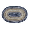 thumbnail image 4 of Better Trends BRWB4266BLU Wool Bridge Braided Rug, Blue - 42 x 66 in., 4 of 5