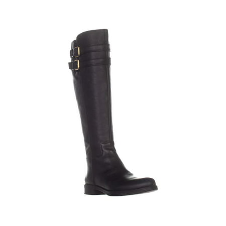 UPC 736705911845 product image for Womens Franco Sarto Christoff Knee High Riding Boots, Black Leather | upcitemdb.com