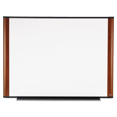 3M Melamine Dry Erase Board, 48 x 36, Mahogany Frame -MMMM4836MY