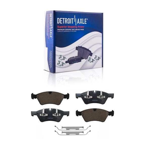 Detroit Axle - Front Brake Pads for Mercedes-Benz E350 E500 GL320 GL350 GL450 GL550 ML320 ML350 ML450 ML500 ML550 R320 R350 R500 G55 AMG Ceramic Brake Pads Replacement