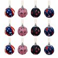 thumbnail image 1 of 12 bolas de tela para el Día de la Independencia, decoración navideña, adornos para bodas, bailes de graduación, adornos para árboles, suministros para colgar en festivales, suministros para fiestas, 1 of 5