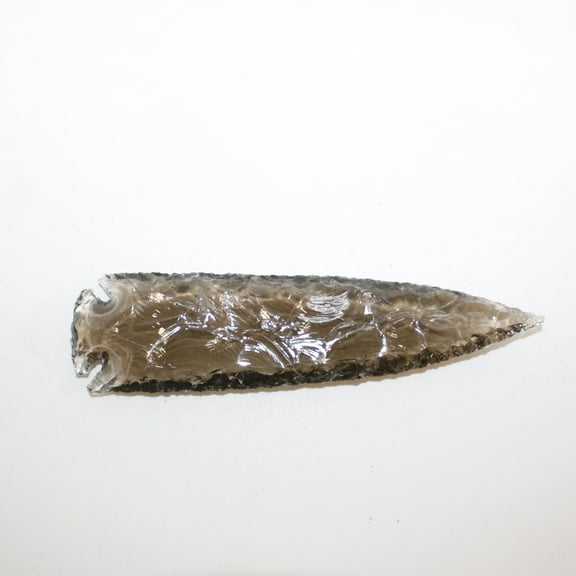 1 Glass Ornamental Spearhead  #0014  Arrowhead