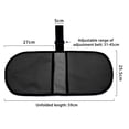 thumbnail image 3 of Dual Discus Carrying Bag Discus Storage Bag Oxford Cloth Capacity Adjustable Strap Sports Track Field Shot Put Throwing Discus Shoulder Pouch Handbag, 3 of 8
