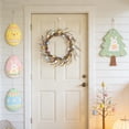 thumbnail image 6 of 11.81Inch Easter Egg Wreath, Artificial Spring Flower Wreath with Colorful Eggs, Hanging Easter Wreath for Front Door Home Decor, 6 of 9