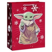 Plus Mark Mandalorian 13" Large Red Christmas Gift Bag, (1-Count)